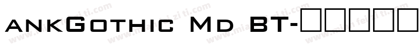 ankGothic Md BT字体转换